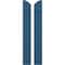 Ekena Millwork Americraft 2-Board (2 Batten) Wood Joined Board-n-Batten Shutters w/Ellipt Top, ARW101BE207X77HBH, PR ARW101BE207X77HBH - alternate 1